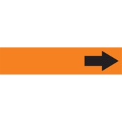 Snap Tite Pipe Markers, (Arrow) Black/Orange